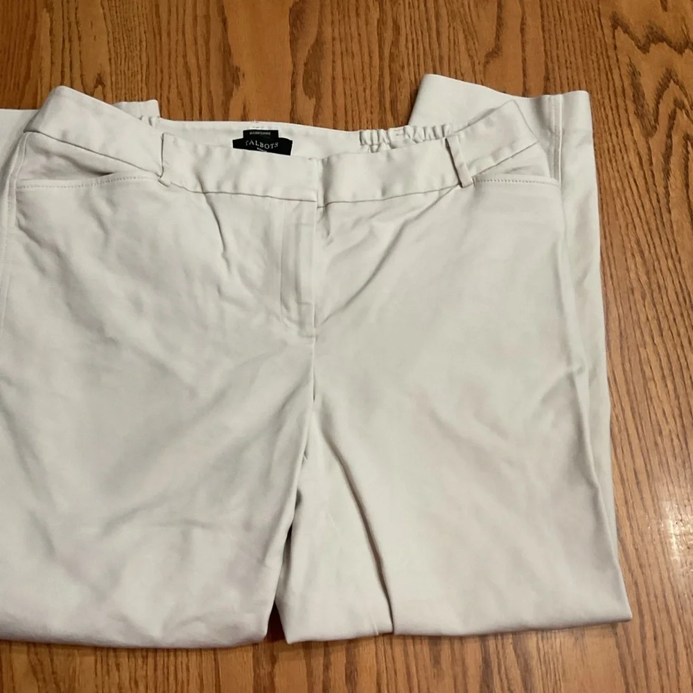 Talbots women’s Off-White Trousers size 14w - Picture 2 of 5